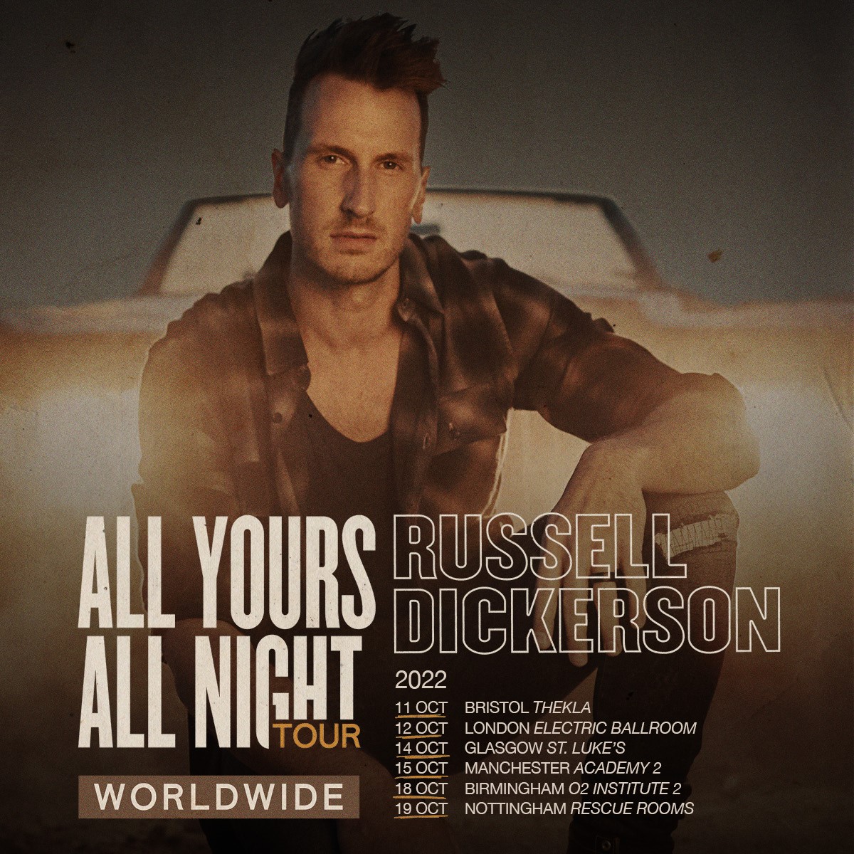 Russell Dickerson Setlist 2025 Bride Saloma
